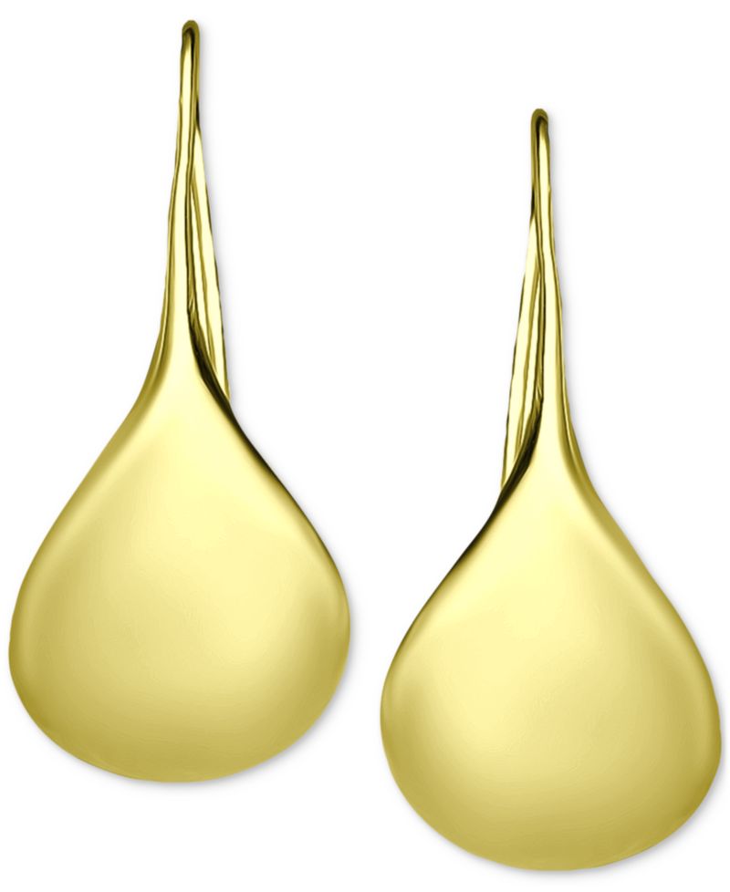 Polished Teardrop Drop Earrings