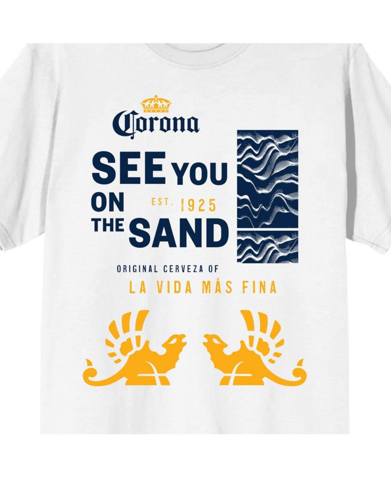 Big & Tall See You On The Sand White T-shirt - 6XL