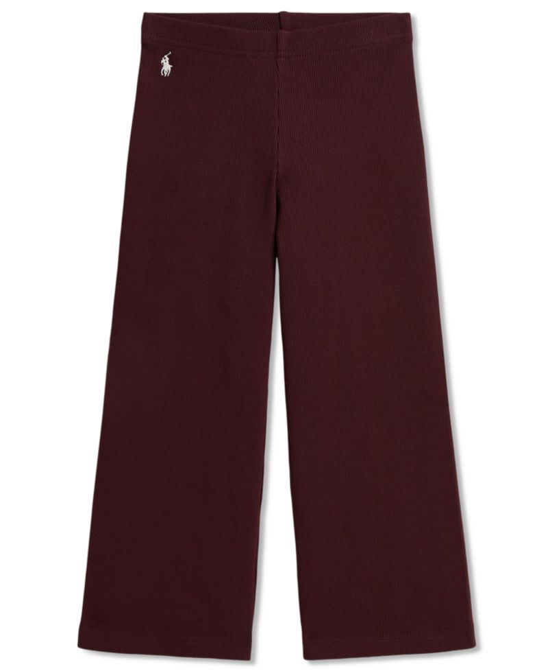 Girls' 2T-6X Ribbed Wide-Leg Pants