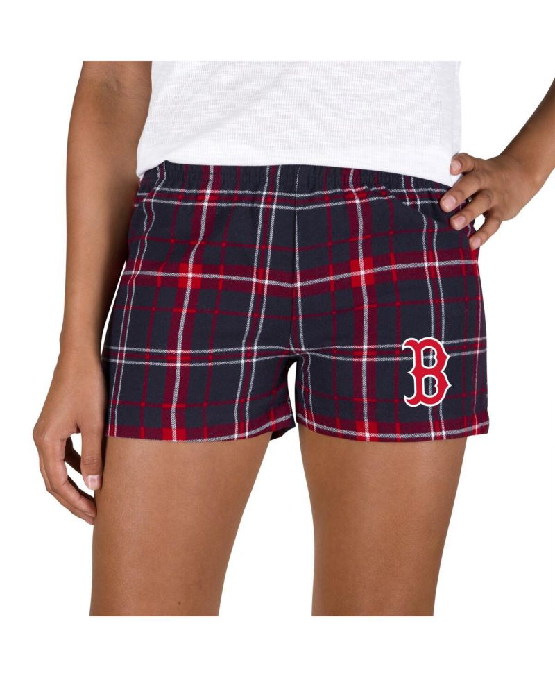 Women's Navy/Red Boston Red Sox Ultimate Flannel Shorts