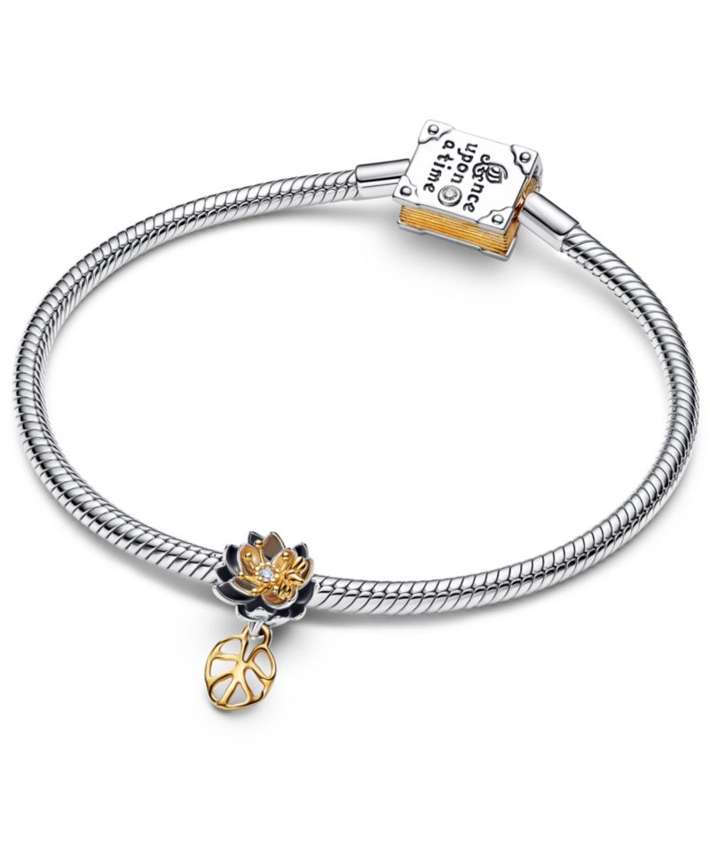 Disney Princess Tiana Lotus Flower Lab-grown Diamond Charm