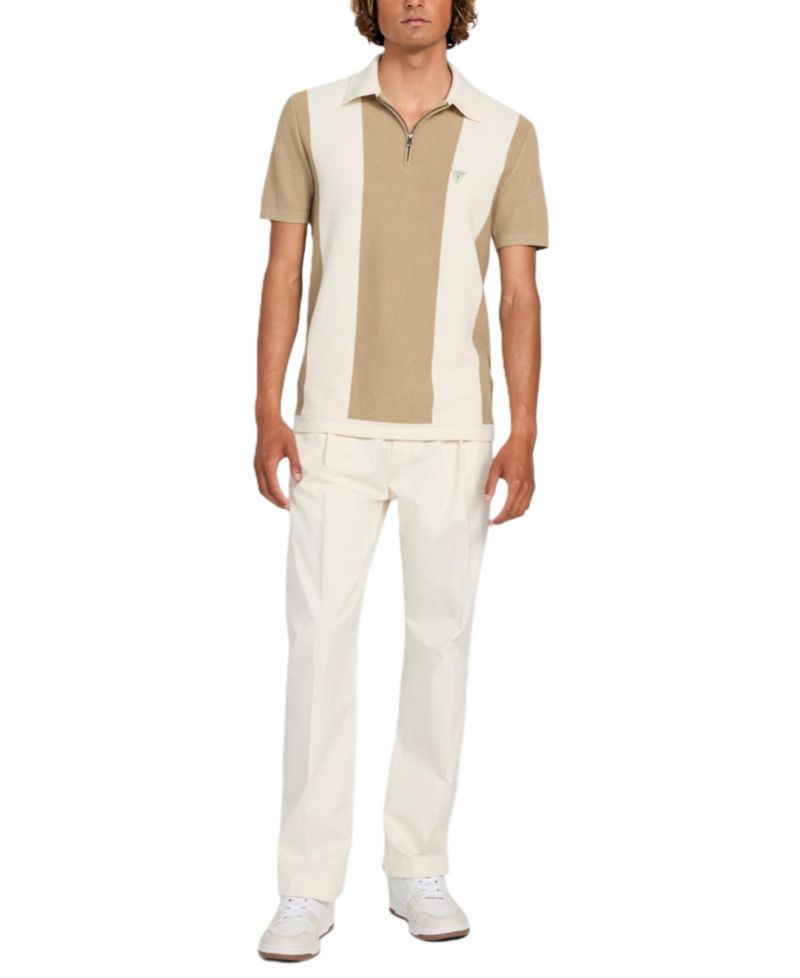 Men's Humphrey Colorblocked Stripe Sweater Polo