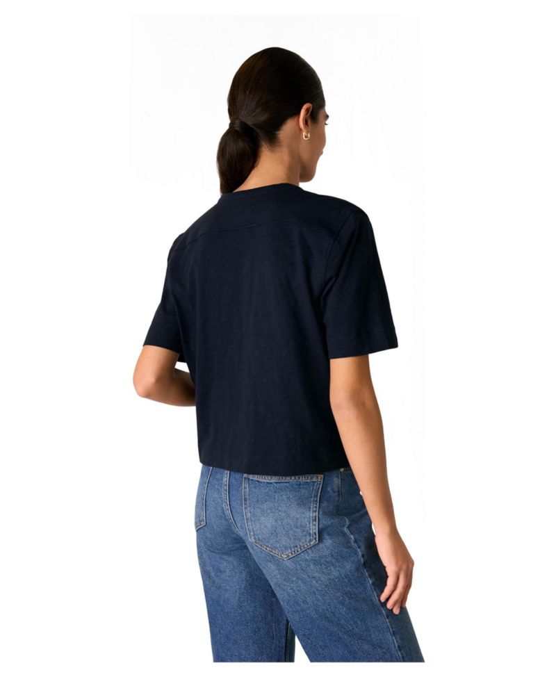 Women's Ella V-Neck Button Through Top