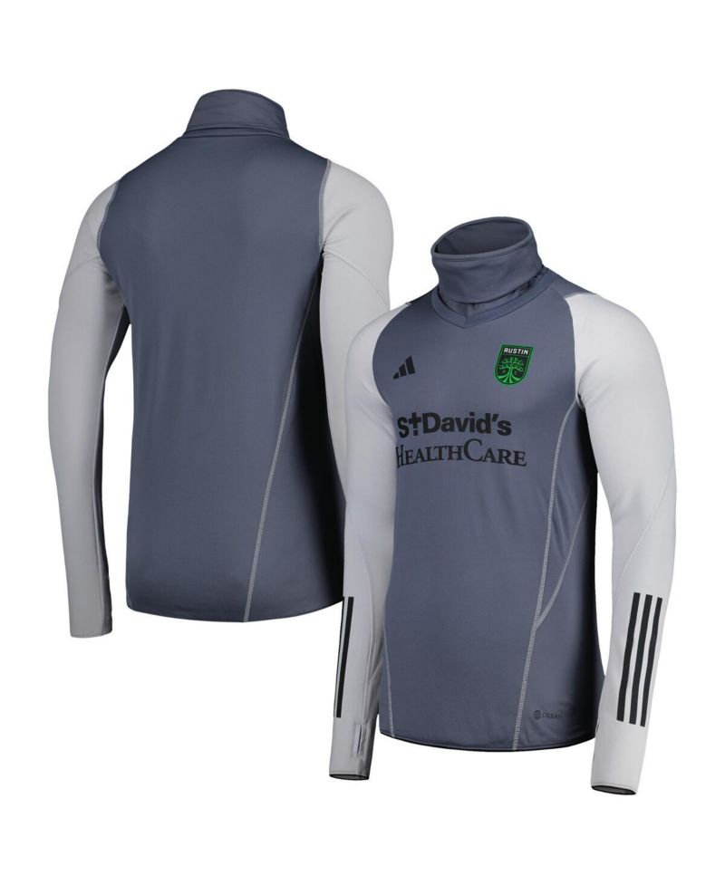 Men's Gray Austin FC Warm Raglan COLD.RDY Sweatshirt