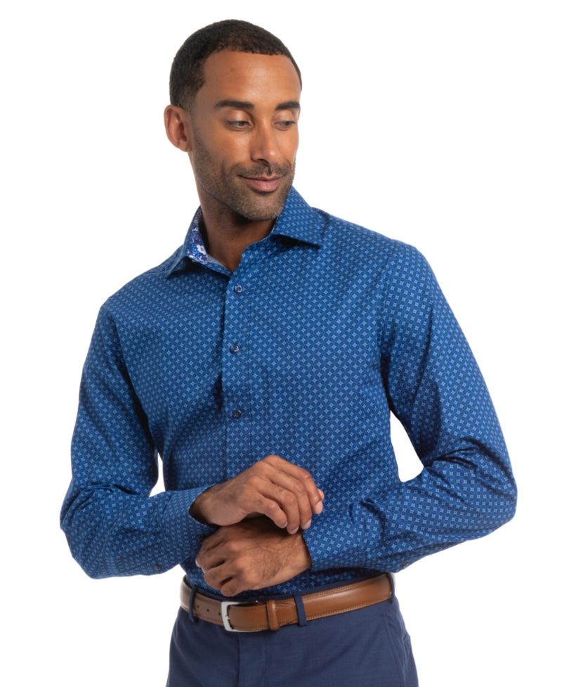 Men's Quad Circles Modern-Fit Shirt