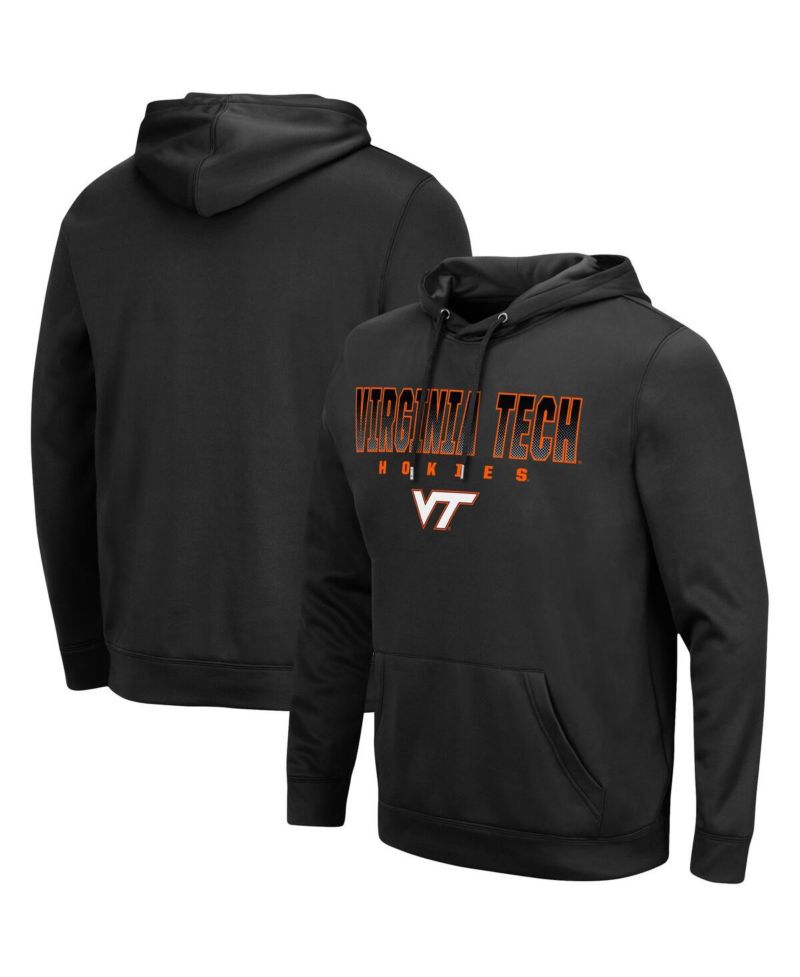 Men's Black Virginia Tech Hokies Blackout 3.0 Pullover Hoodie