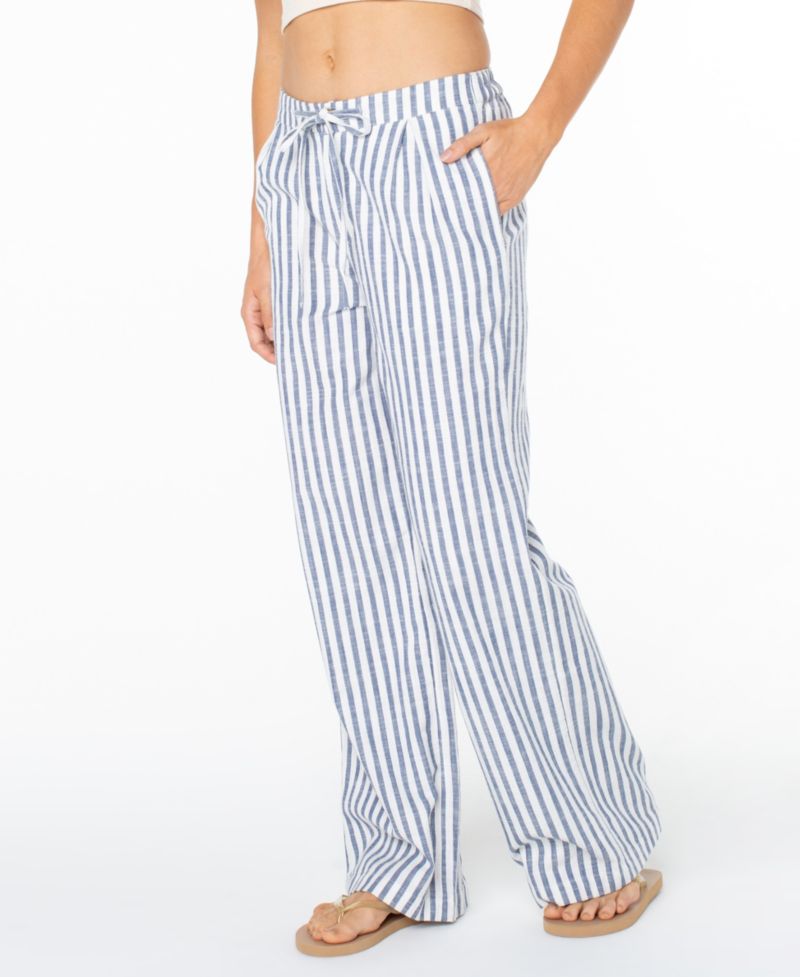 Women's Mavericks Stripe Print Straight-Leg Trousers