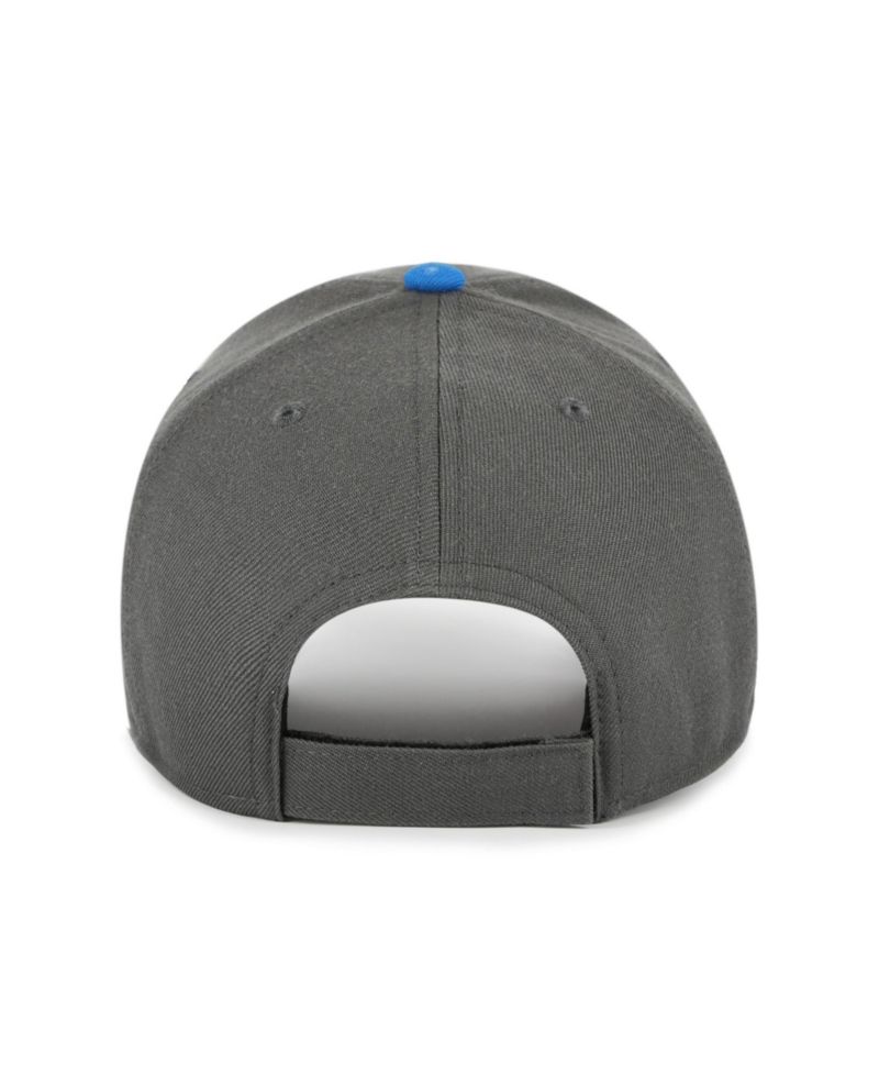 Men's Charcoal Los Angeles Chargers Split Block MVP Adjustable Hat