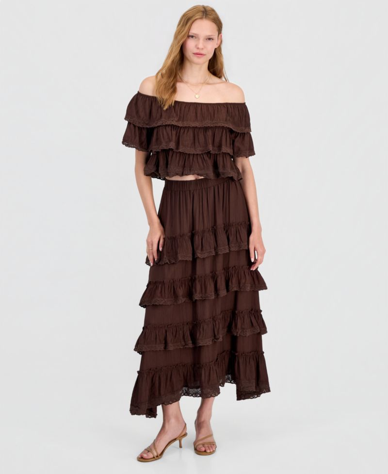Women's Ruffled Tiered Skirt