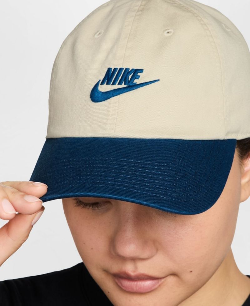 Men's and Women's Cream Futura Wash Club Adjustable Hat