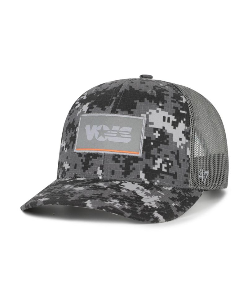 Men's Camo Tennessee Volunteers Smokey Grey Square Script Trucker Adjustable Hat