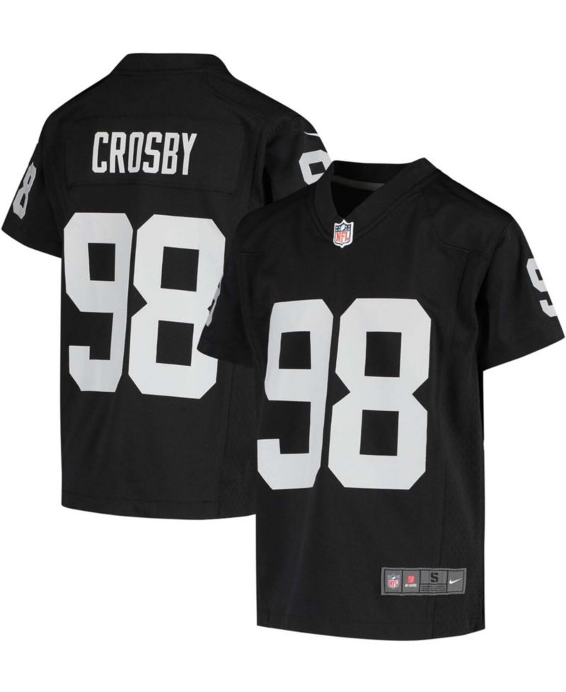 Big Boys Maxx Crosby Las Vegas Raiders Alternate Game Jersey