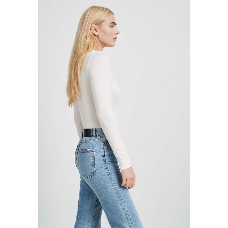 Women's Zora Wrap V-Neck Long-Sleeve Jersey Bodysuit