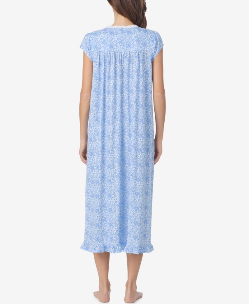 Women's Floral Cap-Sleeve Ballet Nightgown