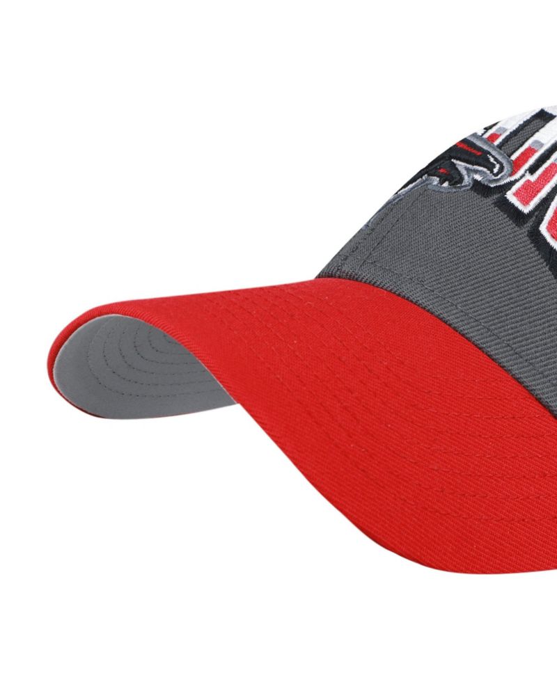Men's Charcoal Atlanta Falcons Split Block MVP Adjustable Hat