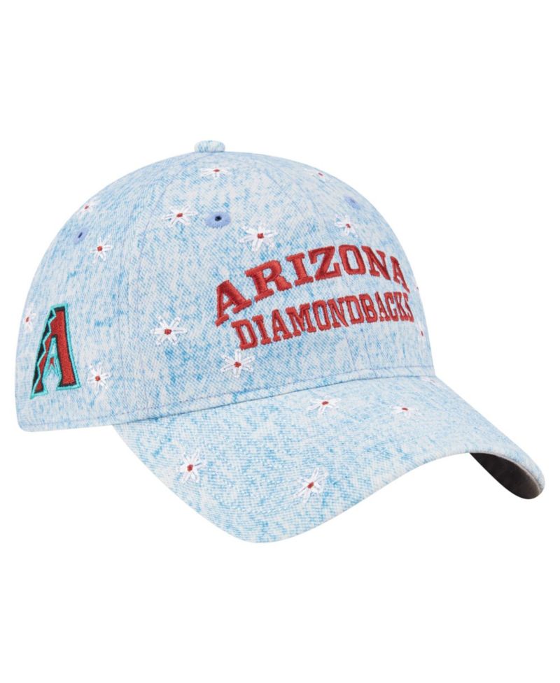 Women's Light Blue Arizona Diamondbacks Daisy All Over 9TWENTY Adjustable Hat