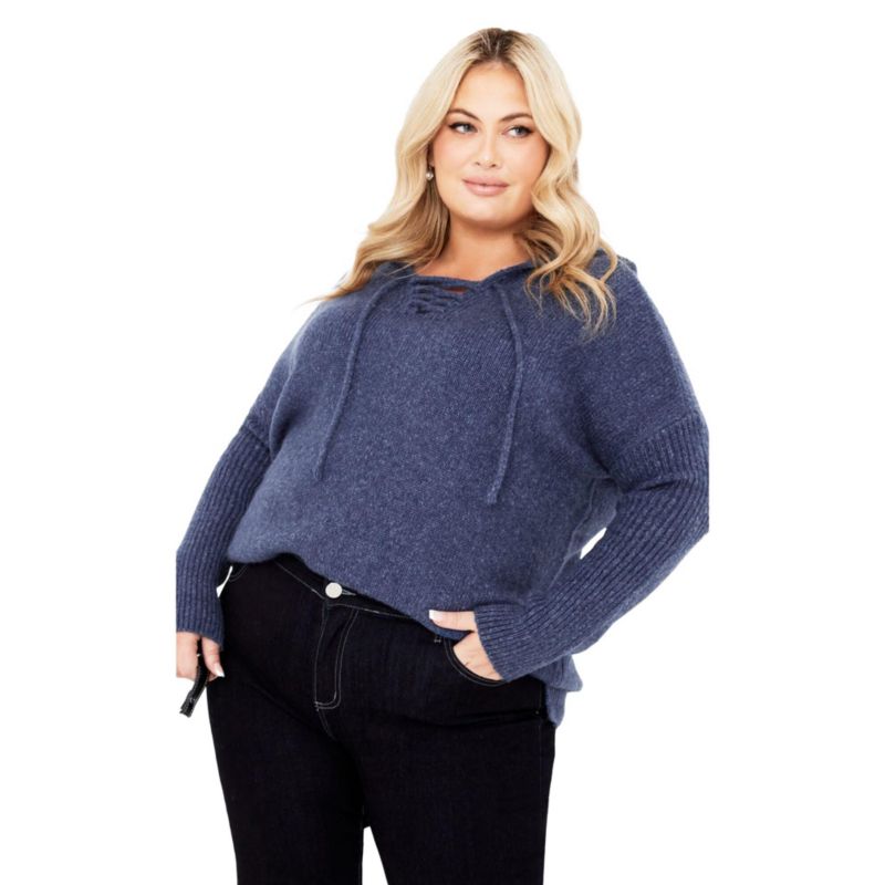 Women's Plus Size Rory Laceup Sweater