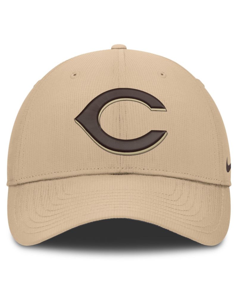 Men's Khaki Cincinnati Reds Desert Ripstop Club Adjustable Hat
