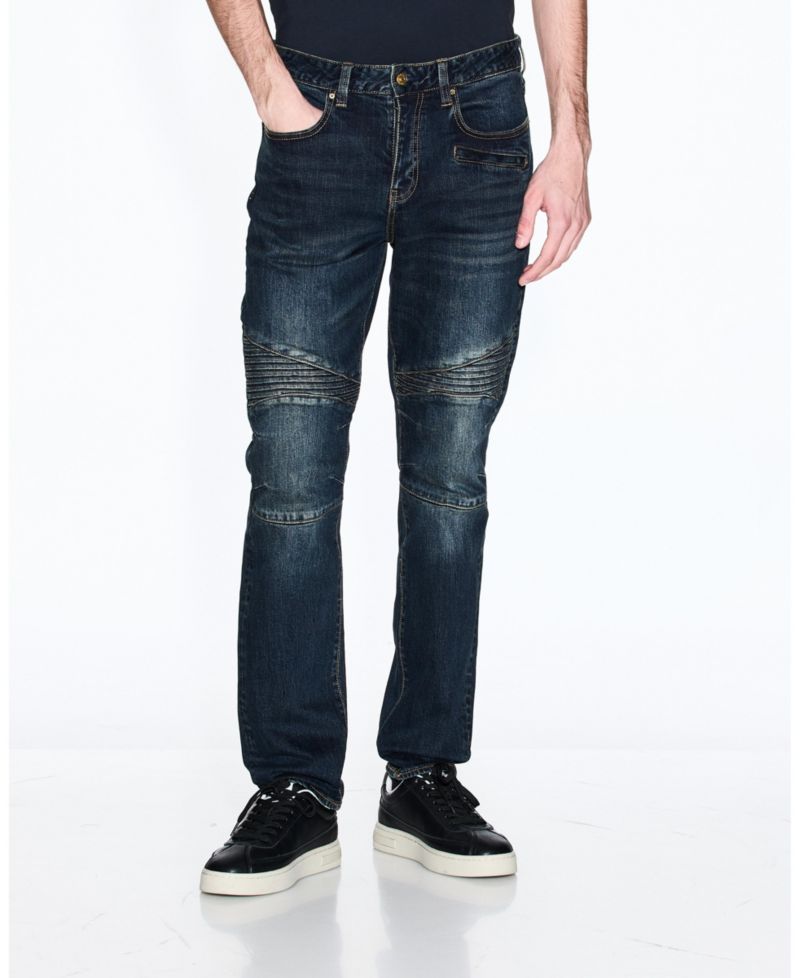 Men's Skinny Biker Denim Jeans