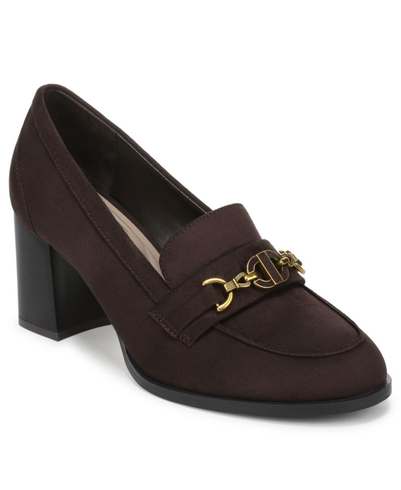 Women's Petuniah Block Heel Loafer Pumps