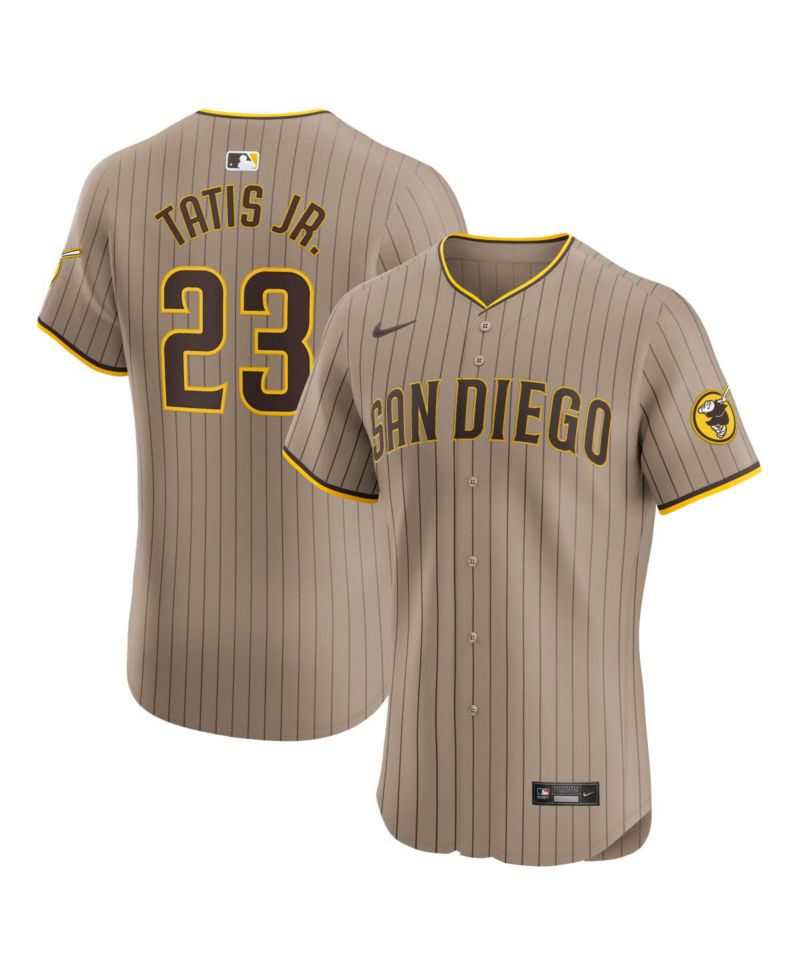 Men's Fernando Tatis Jr. Sand San Diego Padres Alternate Elite Player Jersey