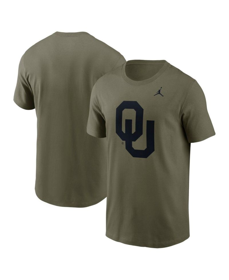 Men's Olive Oklahoma Sooners 2024 Military Appreciation Tonal Logo Performance T-Shirt