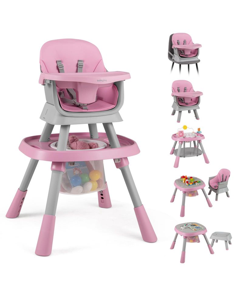 16-in-1 Baby High Chair w/ Activity Center Booster Seat Building Block Table