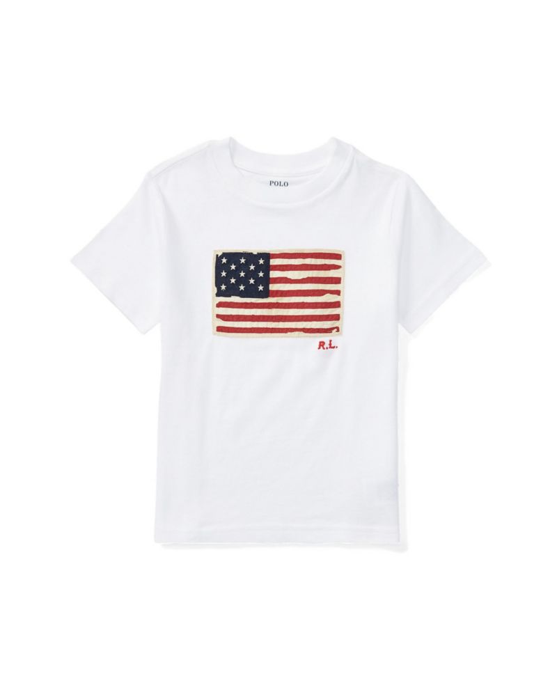 Boys' 2-7 Flag Cotton Jersey T-Shirt