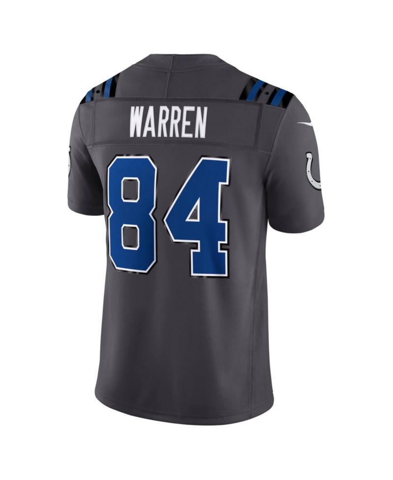 Men's Tyler Warren Anthracite Indianapolis Colts 2026 Rivalries Collection Vapor F.U.S.E Stitched Limited Jersey