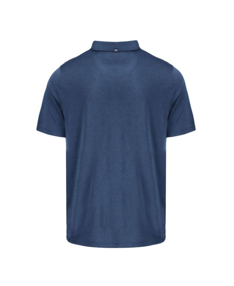 Men's Navy Atlanta Braves Coastline Epic Comfort Eco Polo Shirt