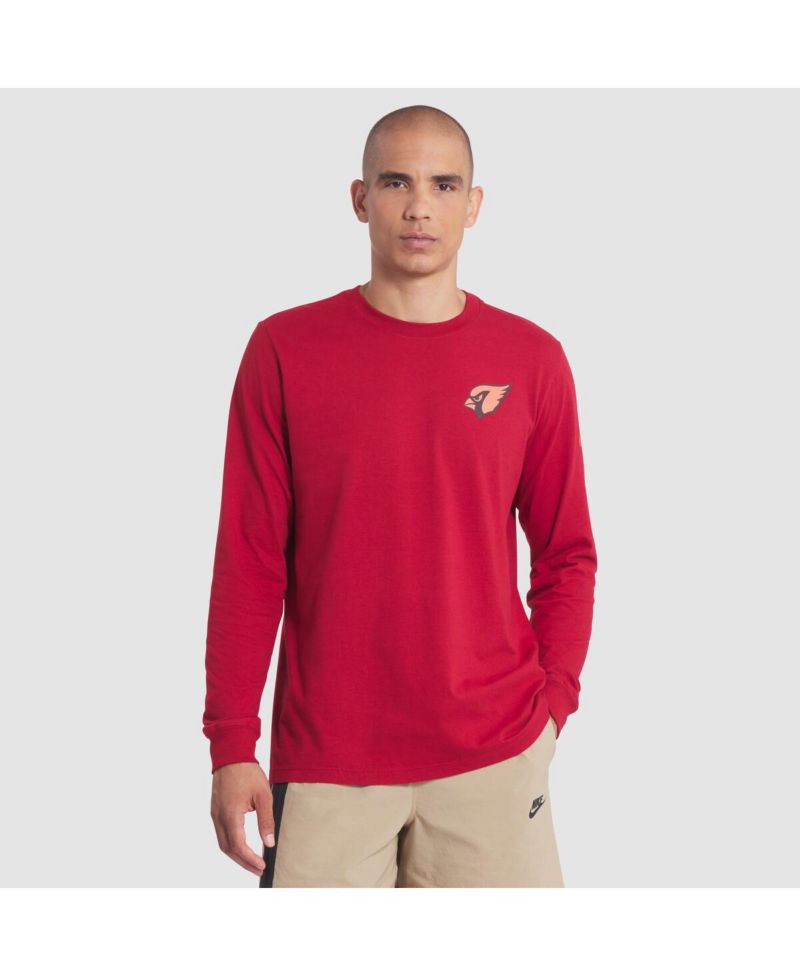 Men's Red Arizona Cardinals 2025 Rivalries Collection Essential Long Sleeve T-Shirt