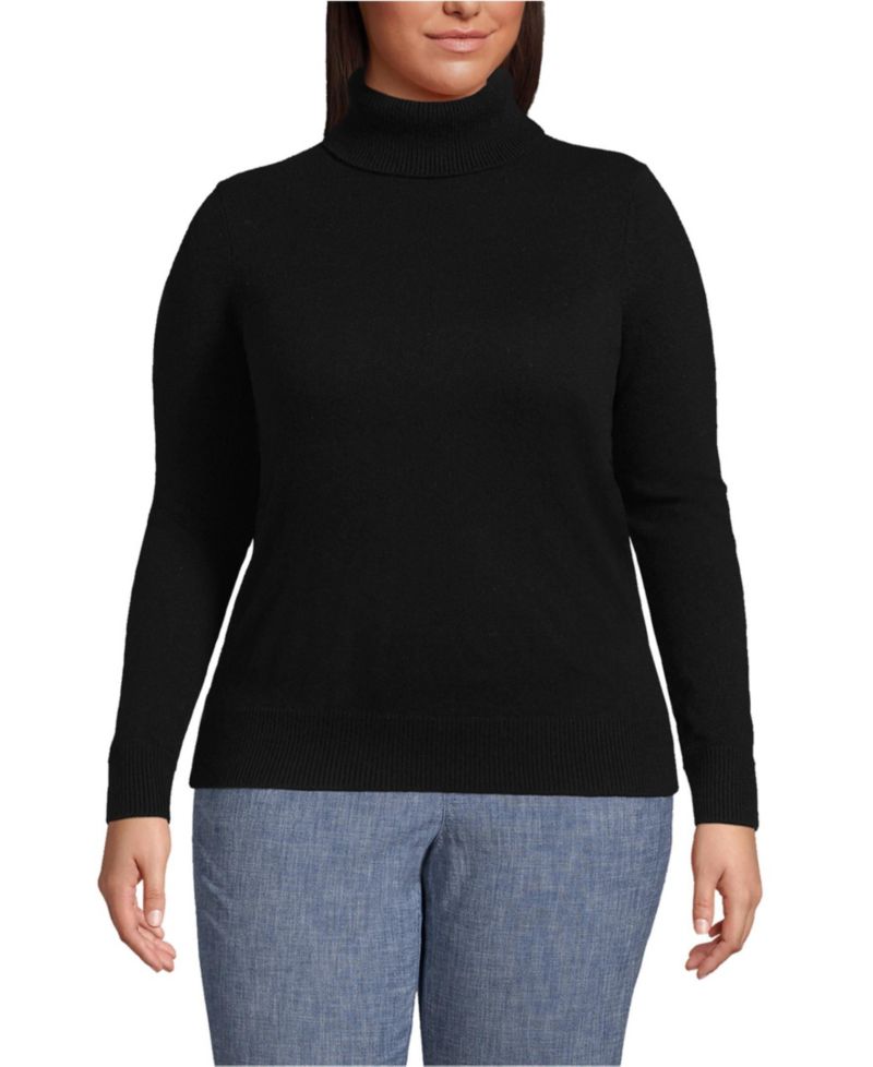 Plus Size Cashmere Turtleneck Sweater