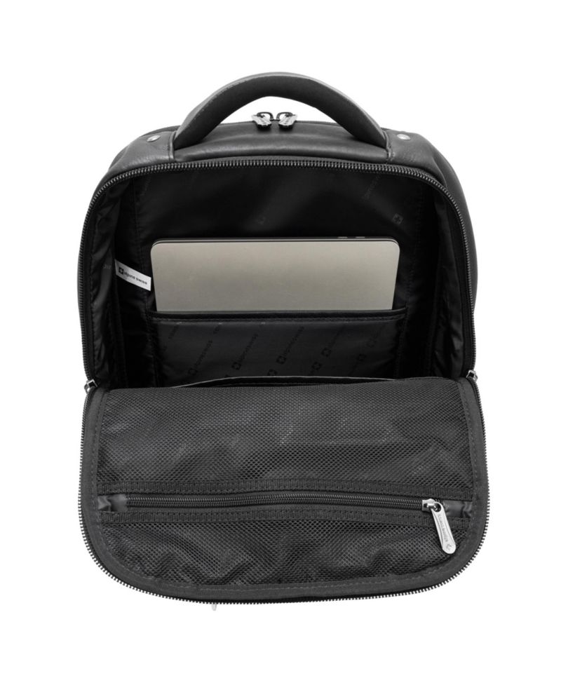 13” Laptop Travel Backpack Genuine Leather Slim Carry On Daypack