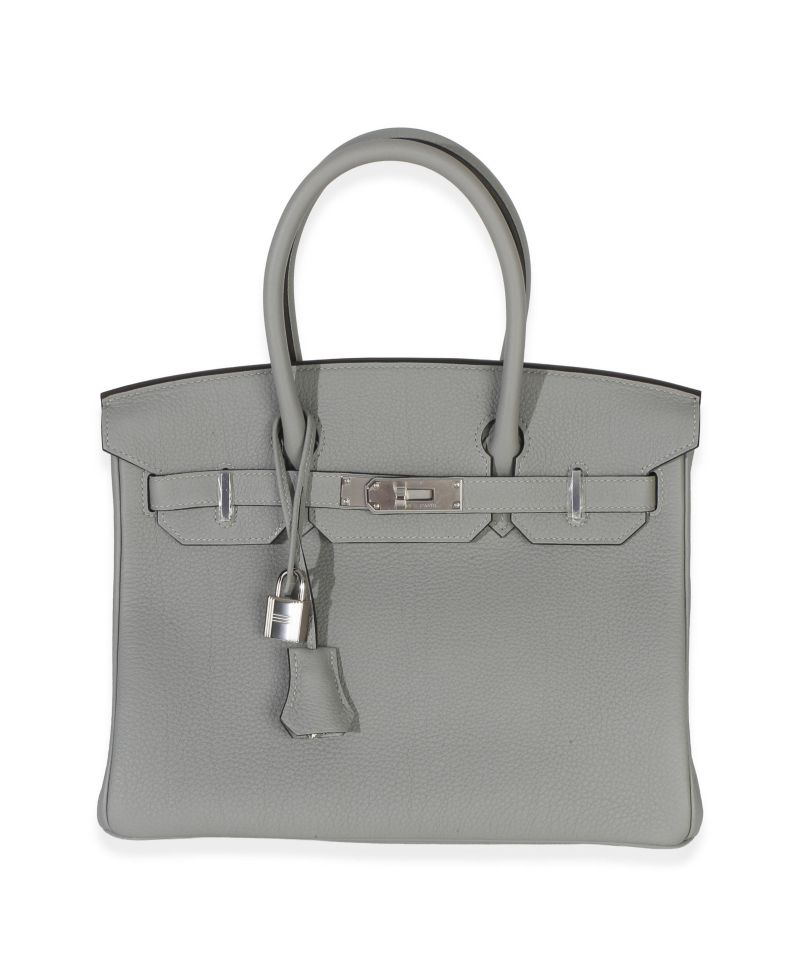 Togo Gris Mouette Birkin 30 PHW