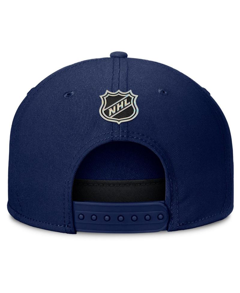 Men's Navy New York Rangers Authentic Pro Rink Team Code Snapback Hat