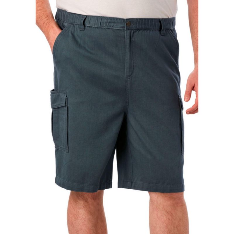 Men's by KingSize Renegade 9" Full Elastic Waist Cargo Shorts