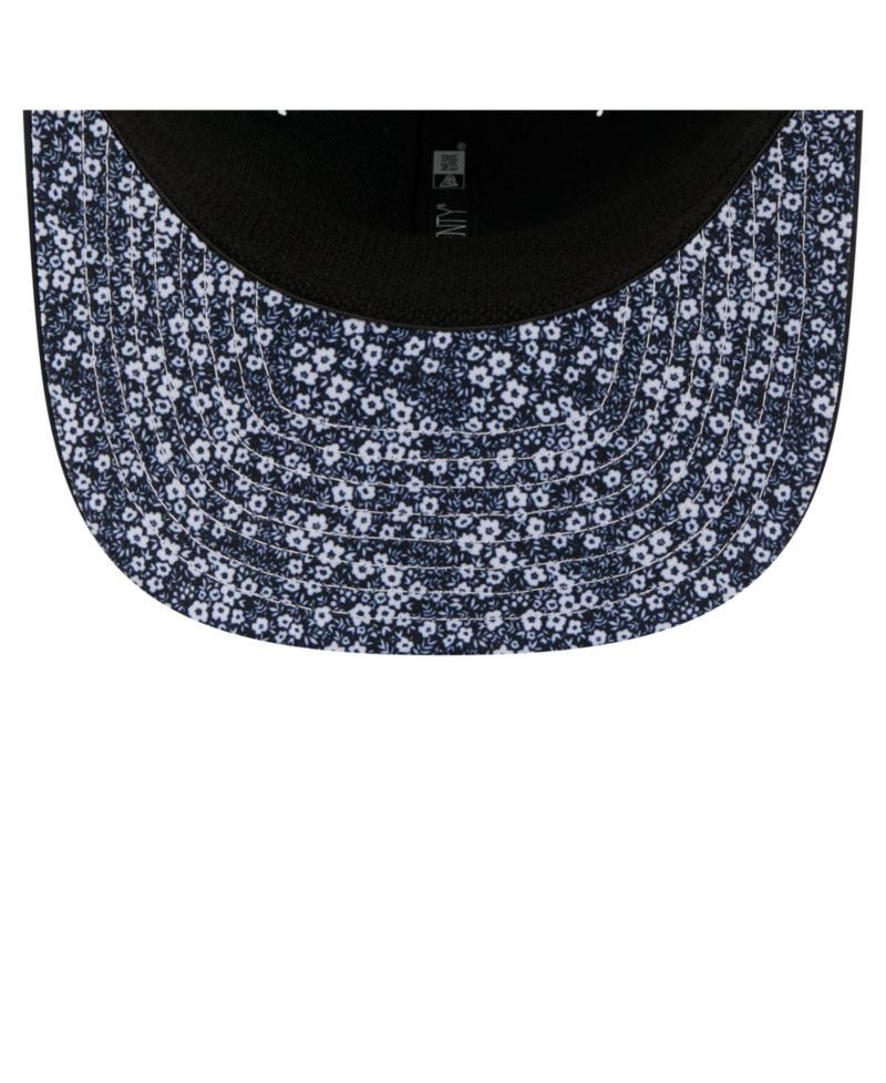 Men's Navy Atlanta Braves Floral Patch 9SEVENTY Adjustable Hat