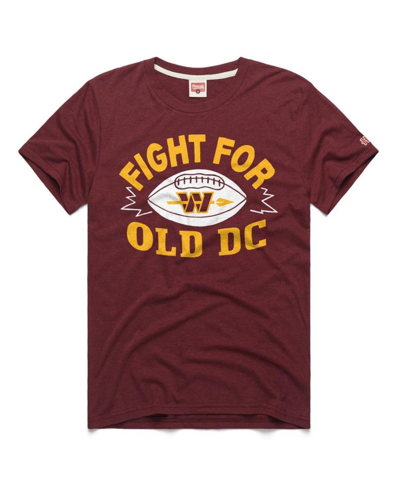 Men's Burgundy Washington Commanders Fight For Old DC Tri-Blend T-Shirt