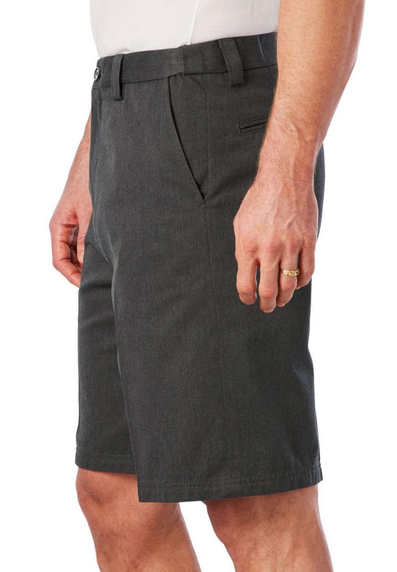 Men's Wrinkle-Free Expandable Waist Plain Front Shorts