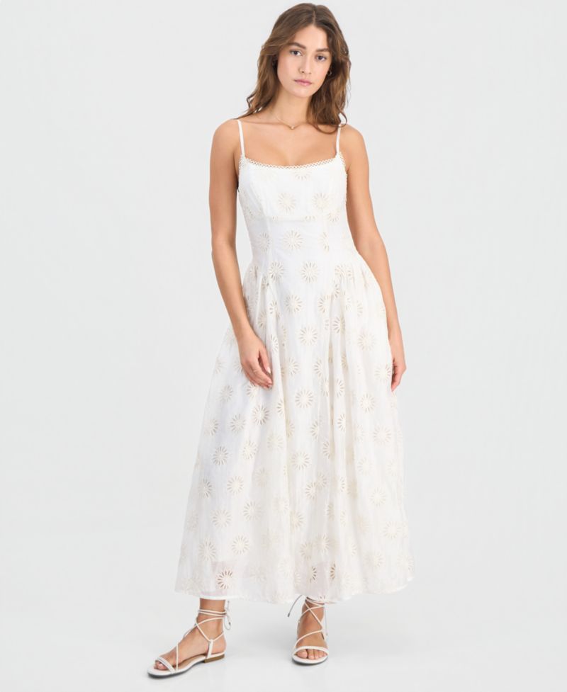 Women's Caerwyn Square Neck Sleeveless Midi Dress
