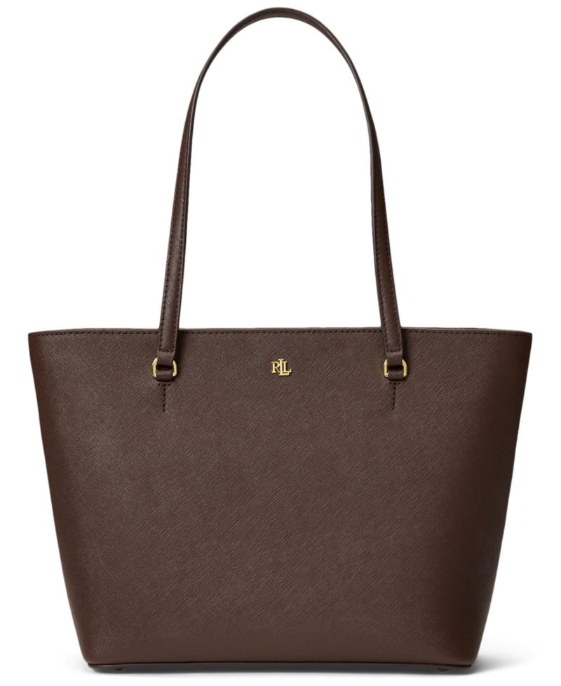Karly Crosshatch Leather Medium Shopper Tote Bag
