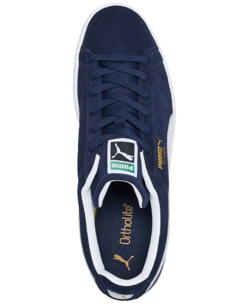Men's Suede Classic Retro Low-Top Sneakers from Finish Line