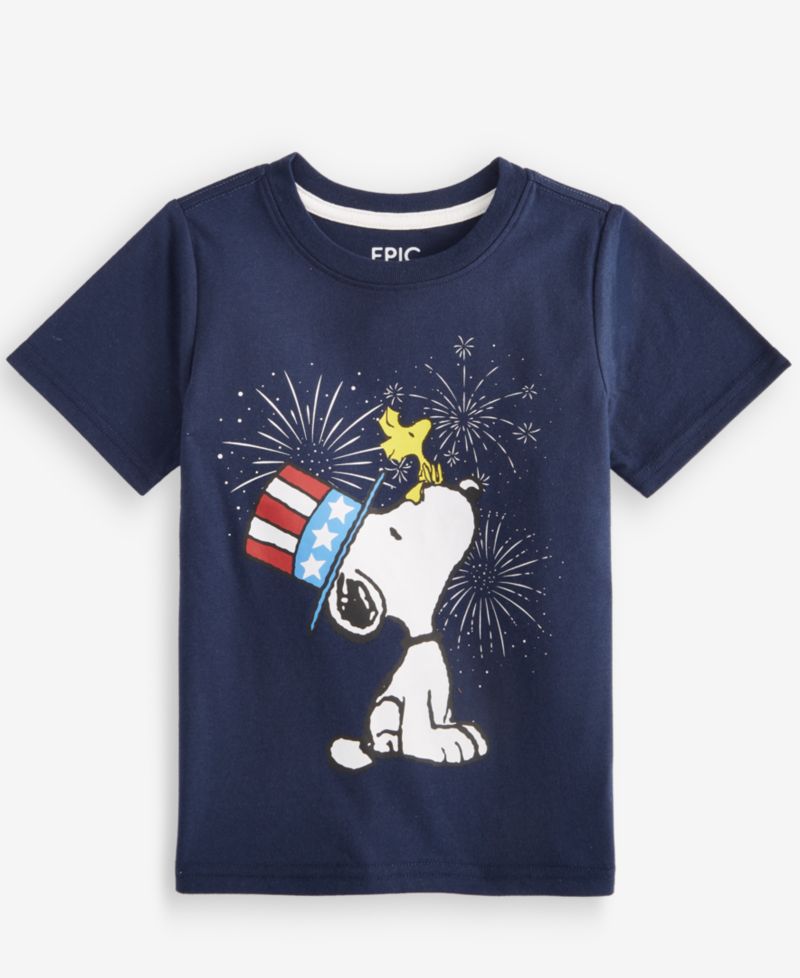 Toddler Boys' 12M-5T Snoopy Fireworks T-Shirt