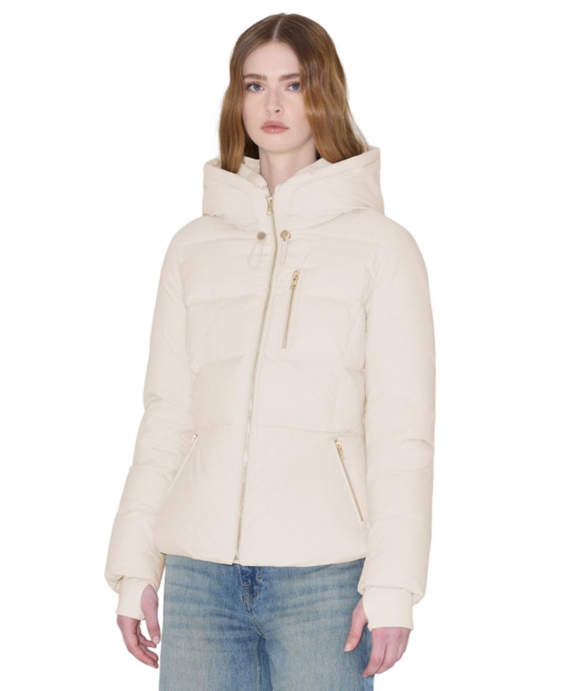 Women's Marilou Puffer Hooded Slim-Fit Coat