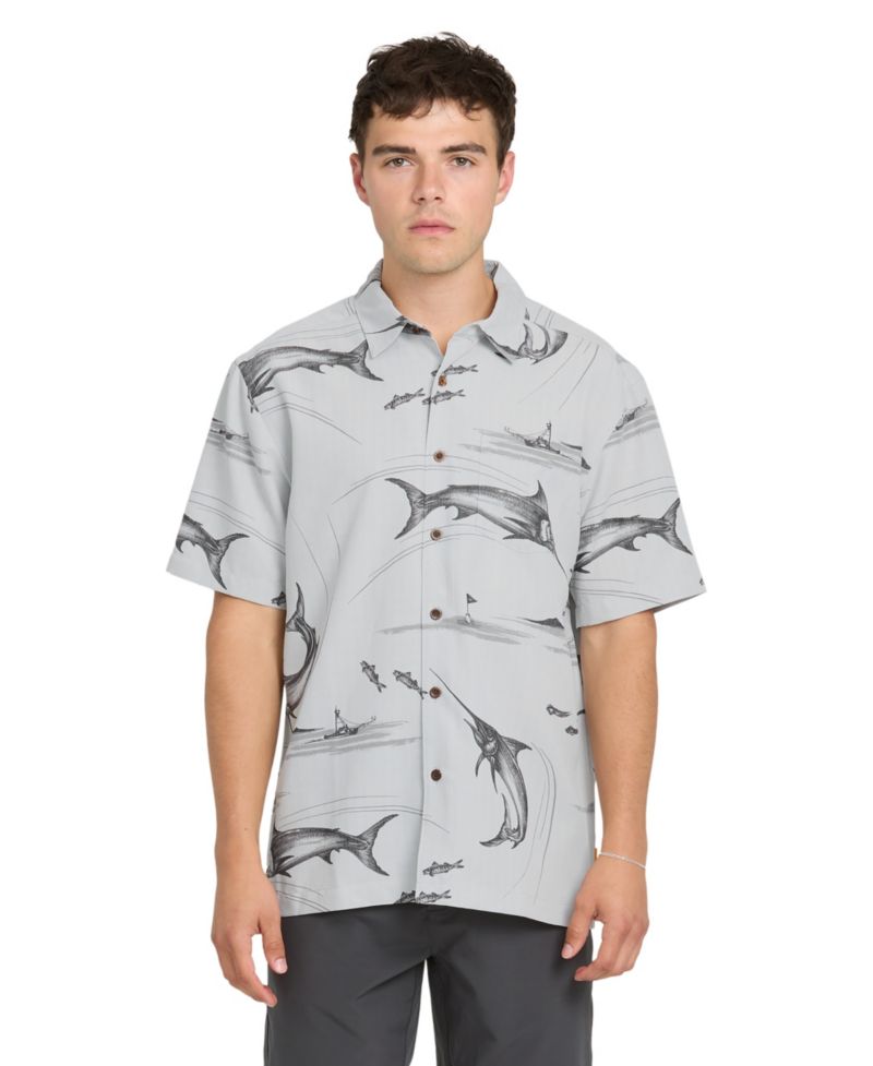 Quiksilver Men's Short-Sleeve Fish On Shirt