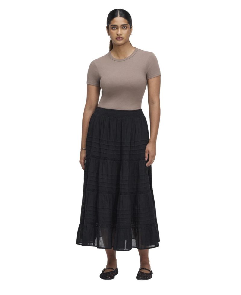 Women's Imani Tiered High-Waisted Midi Skirt