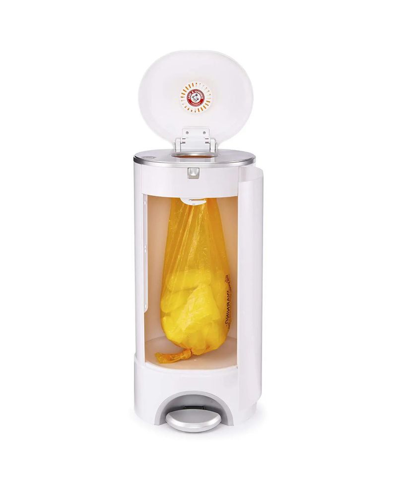 Baby Step Diaper Pail Powered by Arm & Hammer, White