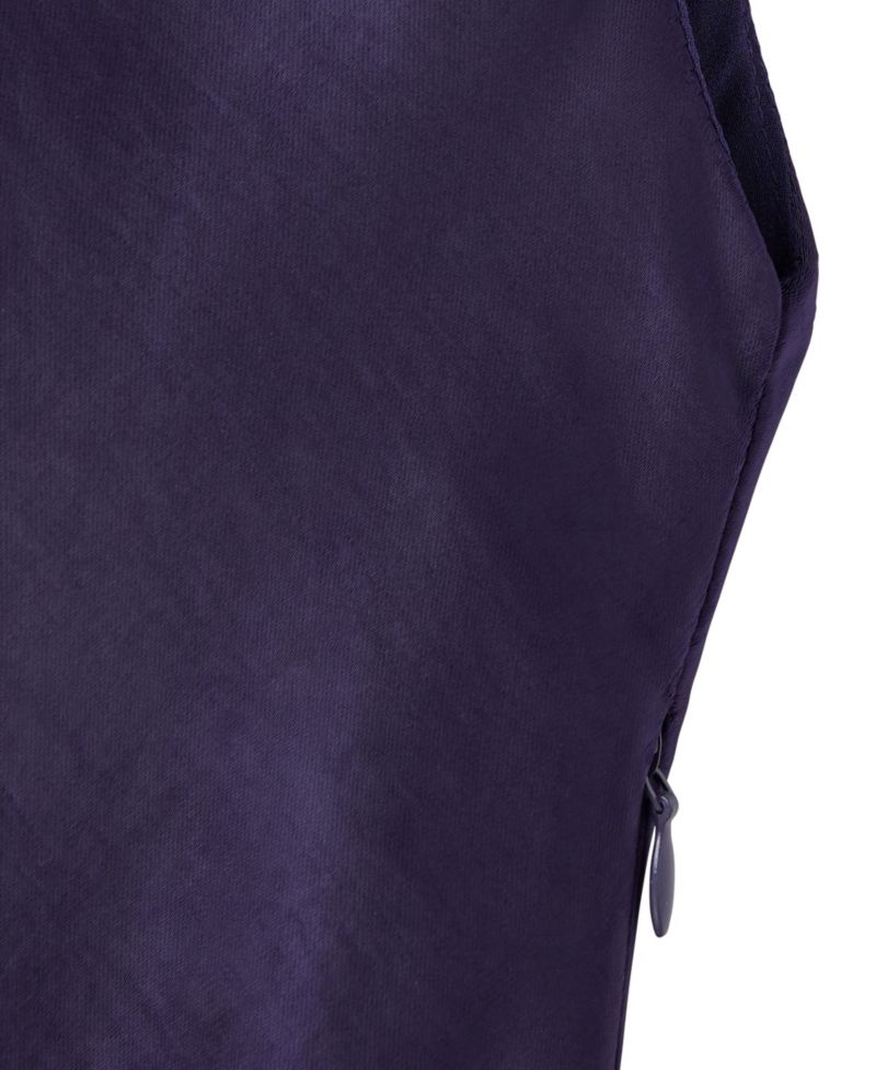 Women's Shoulder Pads Satin Midi Dress
