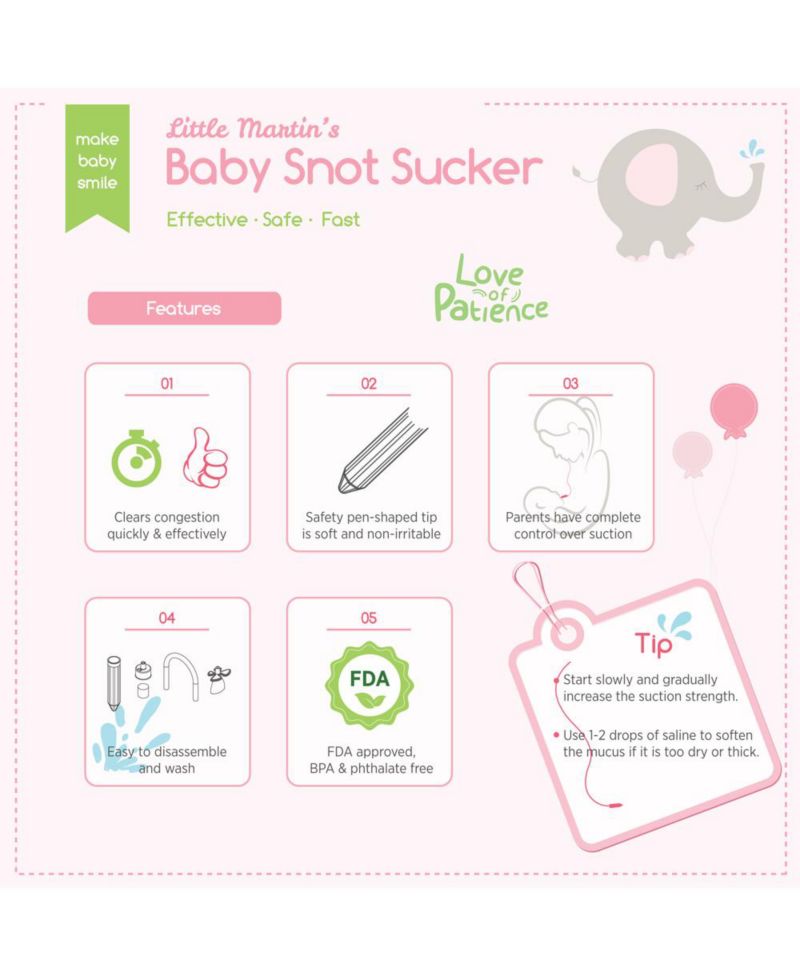 Little Martin's Reusable Snot Sucker
