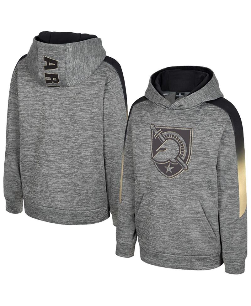 Big Boys and Girls Gray Army Black Knights The Gang Hoodie